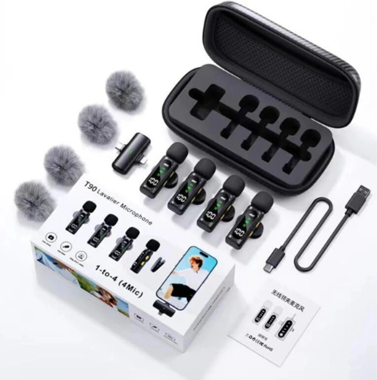 T90 4 in 1 Wireless Microphone